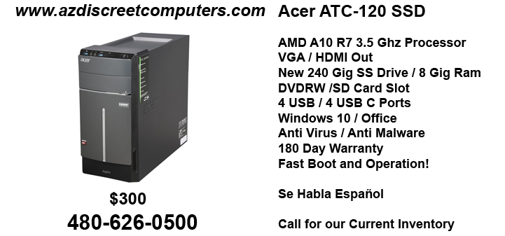 Acer ATC-120 SSD Desktop